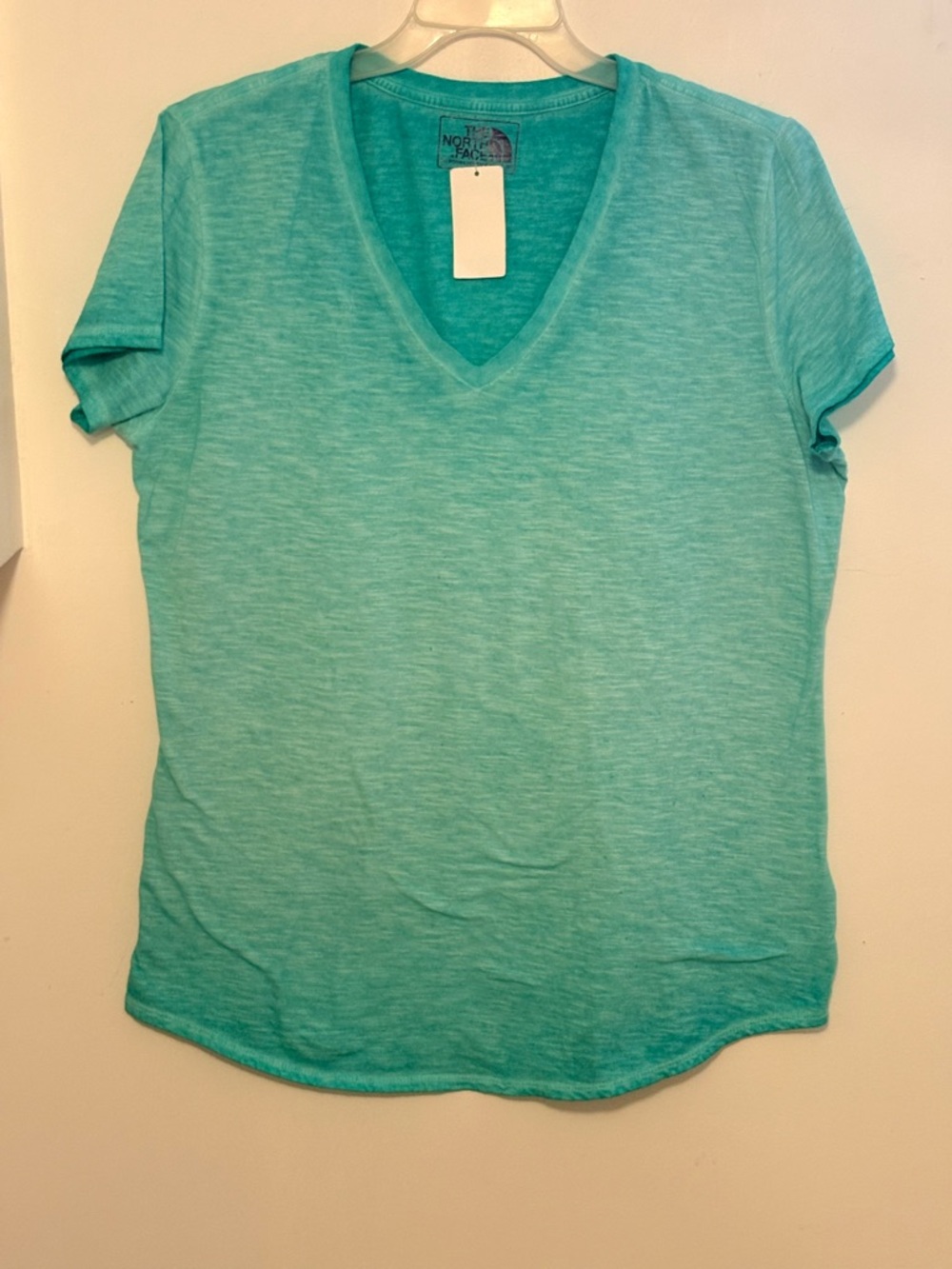 The North Face Women's V-Neck Short Sleeve Tee - Aqua